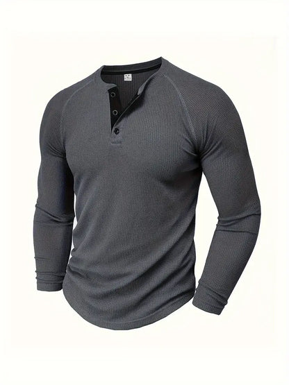 Camisa Con Cuello Estándar Y Mangas Largas Para Hombre | Ideal Para Uso Diario Y Contextos Variados