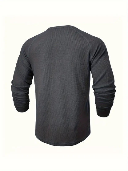 Camisa Con Cuello Estándar Y Mangas Largas Para Hombre | Ideal Para Uso Diario Y Contextos Variados