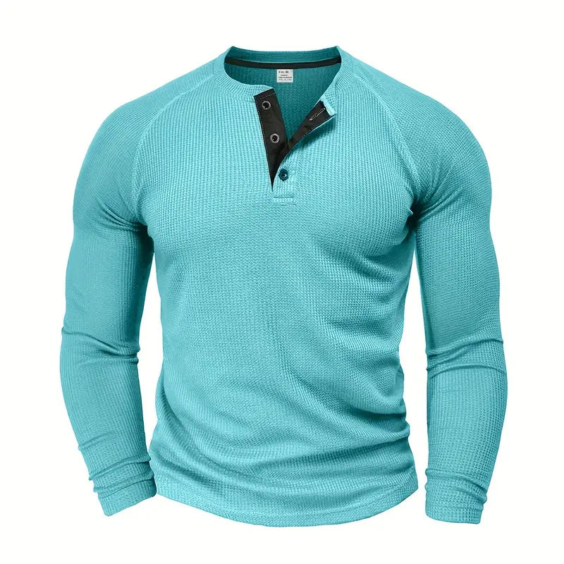 Camisa de Manga Larga con Corte Ajustado para Hombre | Ideal para Uso Diario y Formal