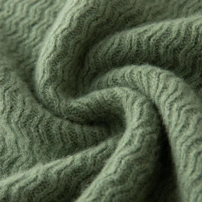 Jersey con Media Cremallera y Textura Acanalada en Zigzag para Hombre | Ideal para Entretiempo