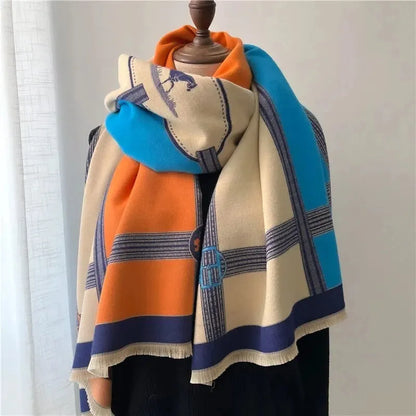 Bufanda Tipo Chal con Formato Rectangular para Mujer | Ideal para Días Fríos
