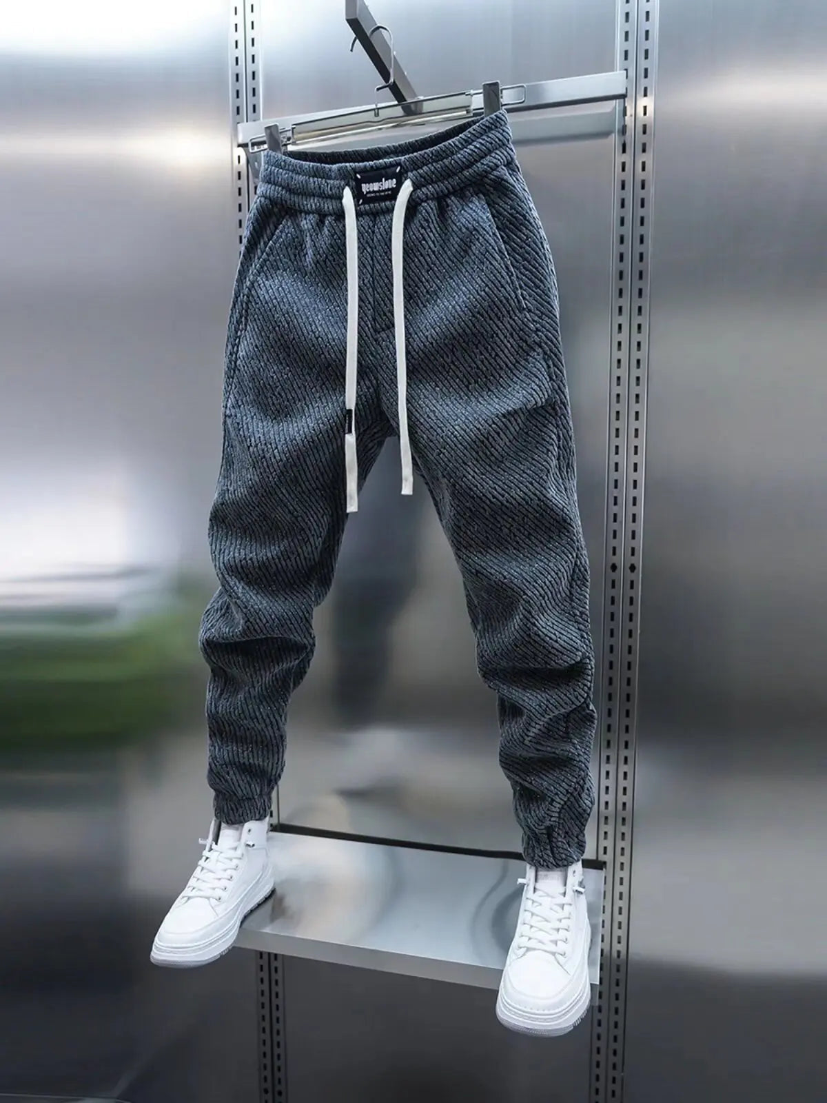 Pantalón Jogger Con Cintura Elástica Y Corte Tobillero Para Hombre | Ideal Para Uso Diario