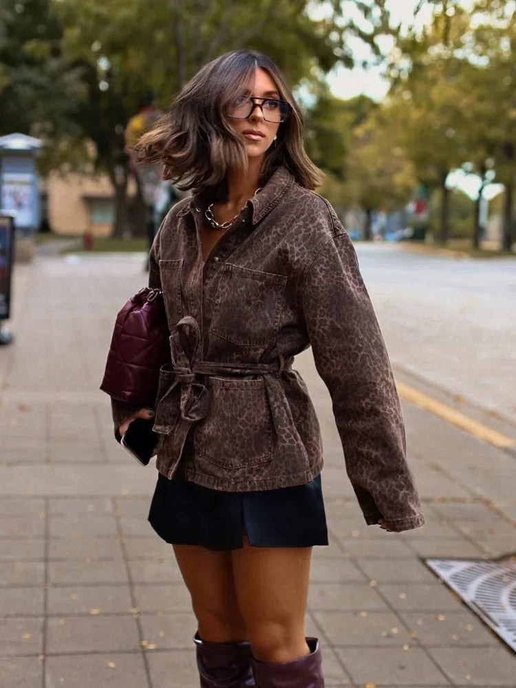 Chaqueta Ceñida Con Cinturón Para Mujer | Ideal Para Media Temporada Y Uso Diario