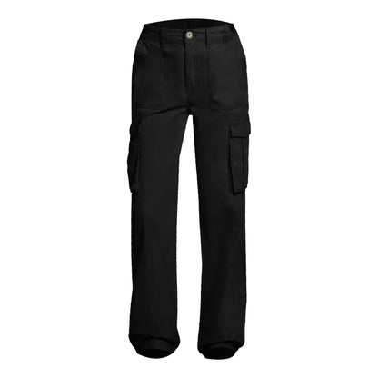 Pantalón Cargo Con Talla Ajustable Y Múltiples Bolsillos Para Mujer | Ideal Para Uso Diario Y Actividades Al Aire Libre
