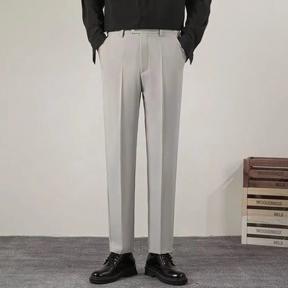 Pantalon Casual à Coupe Slim pour Homme | IdPantalones de Corte Slim para Hombre | Ideales para Uso Diario y Semi-Formaléal pour le Quotidien et le Bureau