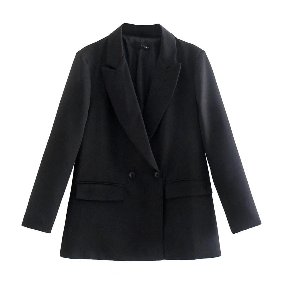 Blazer Con Cierre Cruzado Y Botones Para Mujer | Ideal Para Contextos Profesionales Y Uso Diario