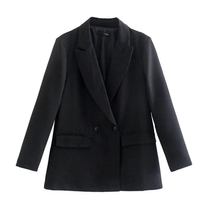 Blazer Con Cierre Cruzado Y Botones Para Mujer | Ideal Para Contextos Profesionales Y Uso Diario