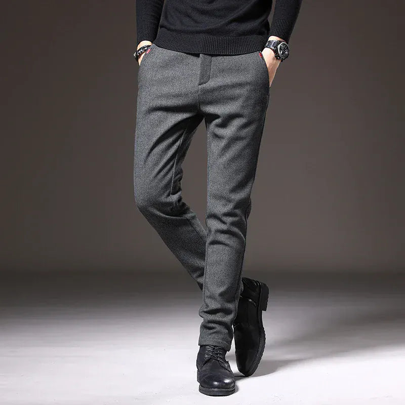 Pantalón Slim con Cintura Ajustable para Hombre | Ideal para Oficina y Uso Diario