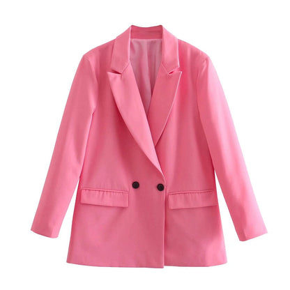 Blazer Con Cierre Cruzado Y Botones Para Mujer | Ideal Para Contextos Profesionales Y Uso Diario