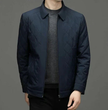 Chaqueta Acolchada Con Corte Ajustado Para Hombre | Ideal Para Días Frescos
