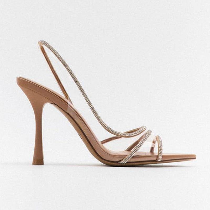 Sandalias de Tacón Alto con Correa Ajustable para Mujer | Ideales para Eventos Formales