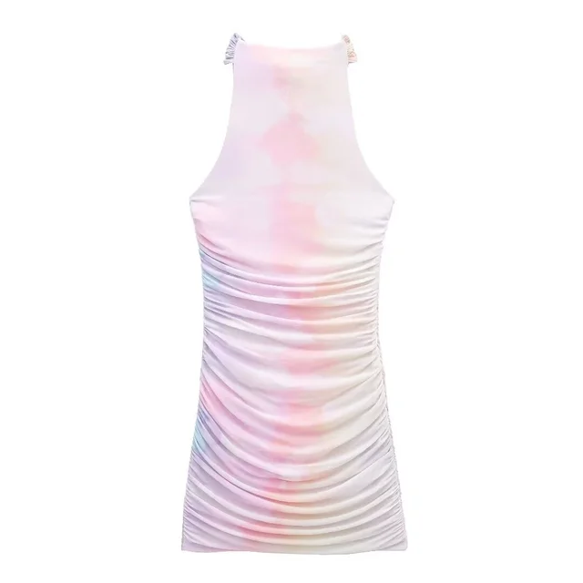 Vestido Corto Con Motivo Estampado Para Mujer | Ideal Para Salidas Y Actividades De Verano