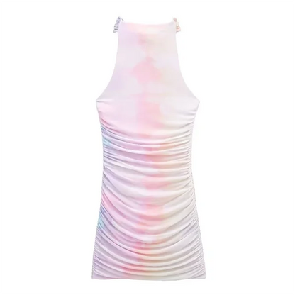 Vestido Corto Con Motivo Estampado Para Mujer | Ideal Para Salidas Y Actividades De Verano