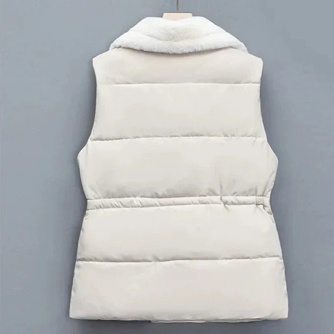 Chaleco Acolchado con Detalle Funcional para Mujer | Ideal para Invierno