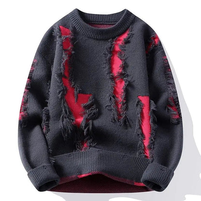 Jersey de Punto con Diseño Patchwork Texturizado para Hombre | Ideal para Uso Diario