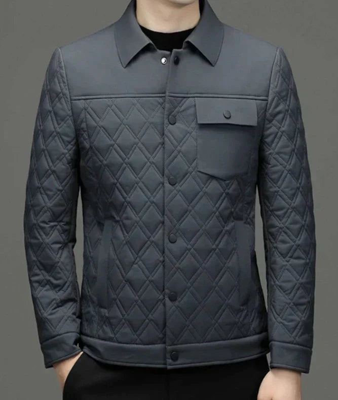 Chaqueta Acolchada con Cierre a Presión para Hombre | Ideal para Uso Diario