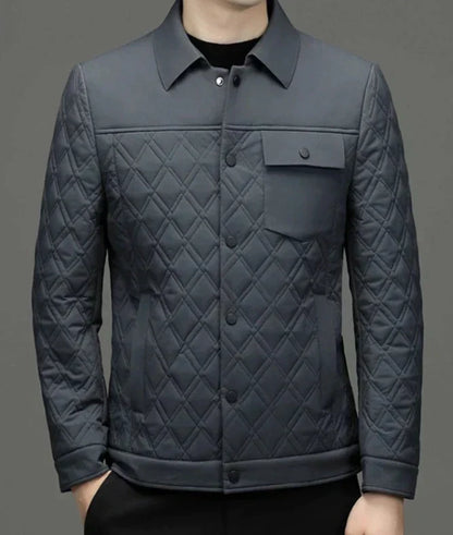 Chaqueta Acolchada con Cierre a Presión para Hombre | Ideal para Uso Diario