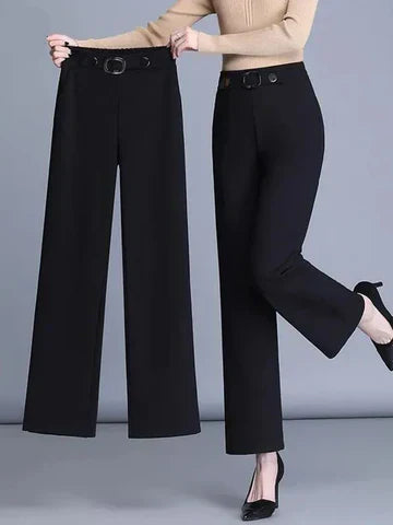 Pantalón de Talle Alto con Corte Amplio para Mujer | Ideal para Uso Diario