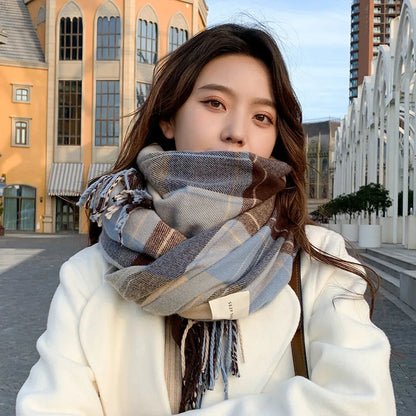 Bufanda Con Estampado De Cuadros Para Hombre Y Mujer | Ideal Para Invierno