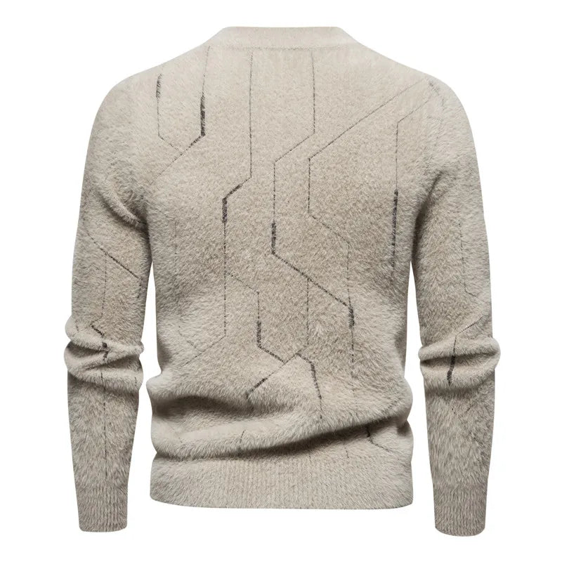 Jersey Con Estructura De Punto Y Cuello Redondo Para Hombre | Ideal Para Uso Diario