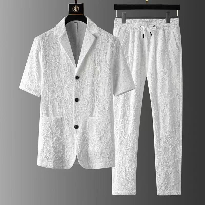 Conjunto Formal Dos Piezas Para Hombre Con Chaqueta De Botón Simple Y Pantalón | Ideal Para Eventos Profesionales