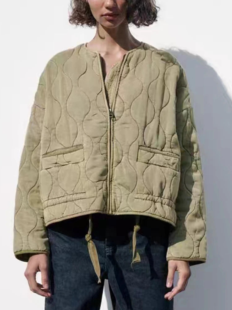 Chaqueta Acolchada con Corte Amplio para Mujer | Ideal para Otoño E Invierno