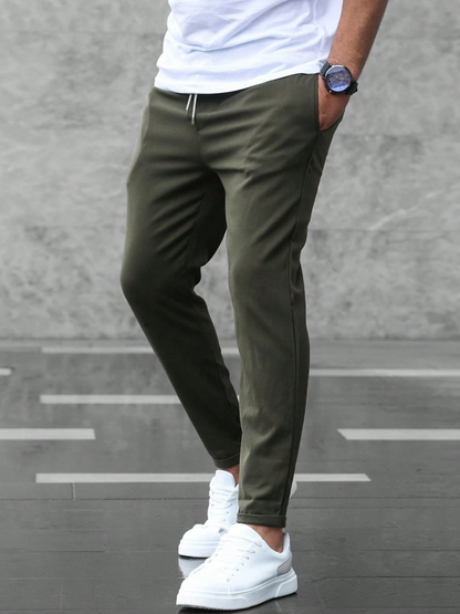 Pantalón Chino Slim Kaki Para Hombres | Ideal Para Uso Diario Y Profesional