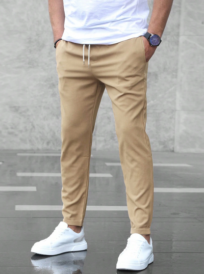 Pantalón Chino Slim Kaki Para Hombres | Ideal Para Uso Diario Y Profesional