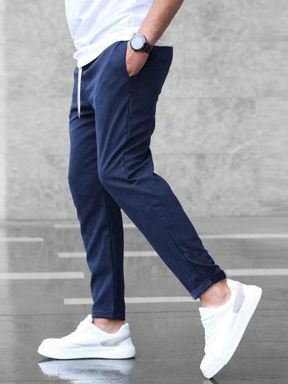 Pantalón Chino Slim Kaki Para Hombres | Ideal Para Uso Diario Y Profesional