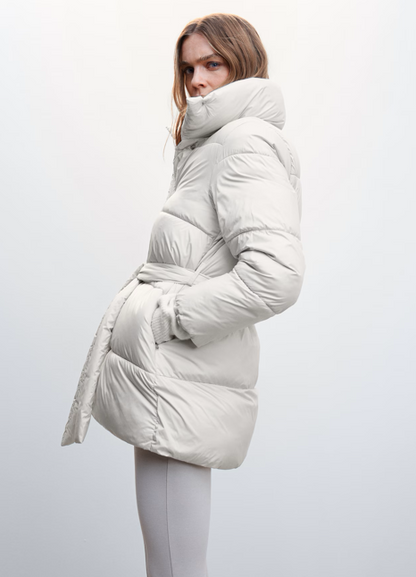Parka Acolchada con Capucha para Mujer | Ideal para La Temporada Fría