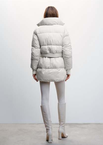 Parka Acolchada con Capucha para Mujer | Ideal para La Temporada Fría