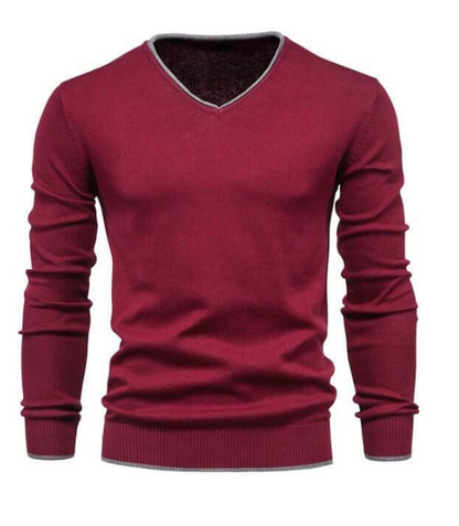 Jersey Slim Fit Con Cuello En V Para Hombre | Ideal Para Uso Diario Y Contextos Semi-Formales