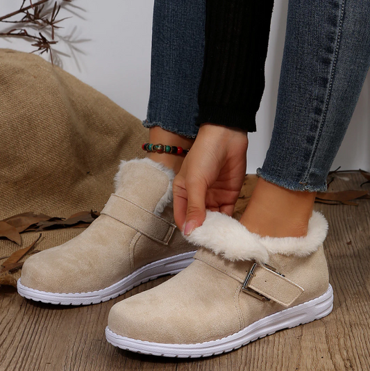Botas De Nieve Planas Para Mujer Con Diseño Funcional | Ideal Para Uso Diario En Invierno