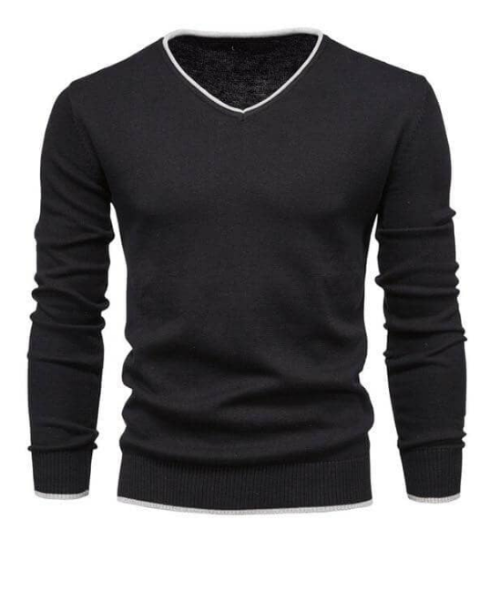 Jersey Slim Fit Con Cuello En V Para Hombre | Ideal Para Uso Diario Y Contextos Semi-Formales