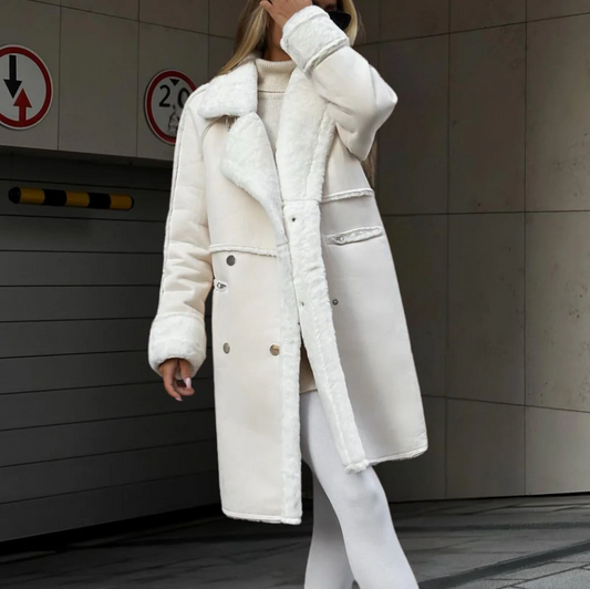 Chaqueta Larga Para Mujer Con Corte Recto | Ideal Para Temporada De Invierno