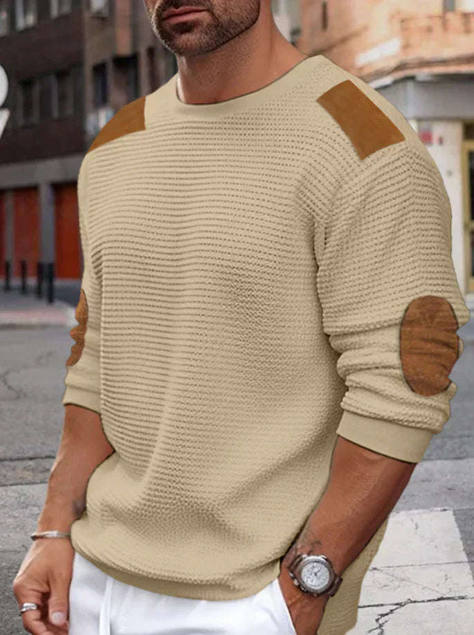 Jersey Con Textura Waffle Y Cuello Redondo Para Hombre | Ideal Para Uso Diario Y Entornos Profesionales