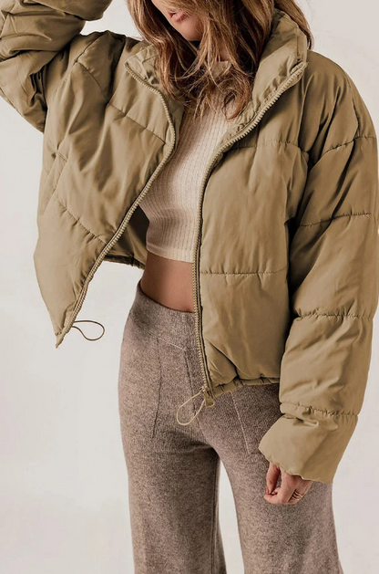 Chaqueta Acolchada con Diseño Ajustado para Mujer | Ideal para Invierno