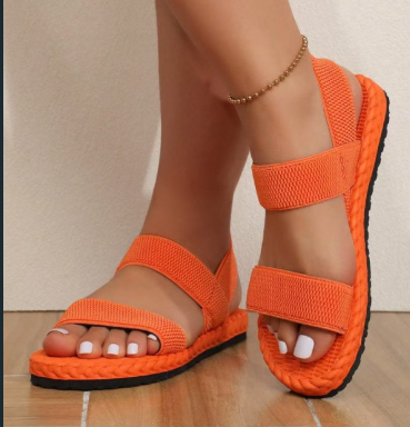 Sandalias Abiertas con Detalle de Lazo para Mujer | Ideales para Uso Diario en Temporadas Cálidas