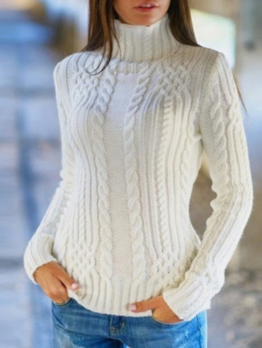 Jersey De Cuello Alto para Mujer | Ideal para Días Fríos