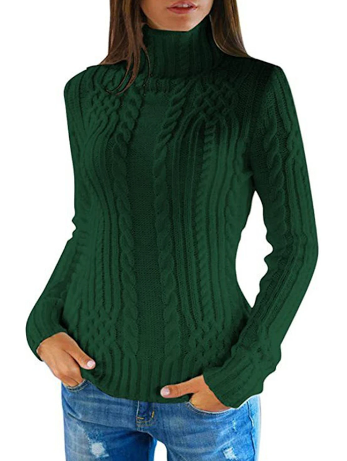 Jersey De Cuello Alto para Mujer | Ideal para Días Fríos
