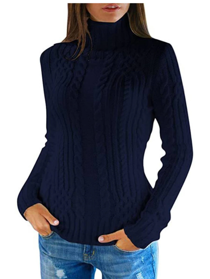 Jersey De Cuello Alto para Mujer | Ideal para Días Fríos
