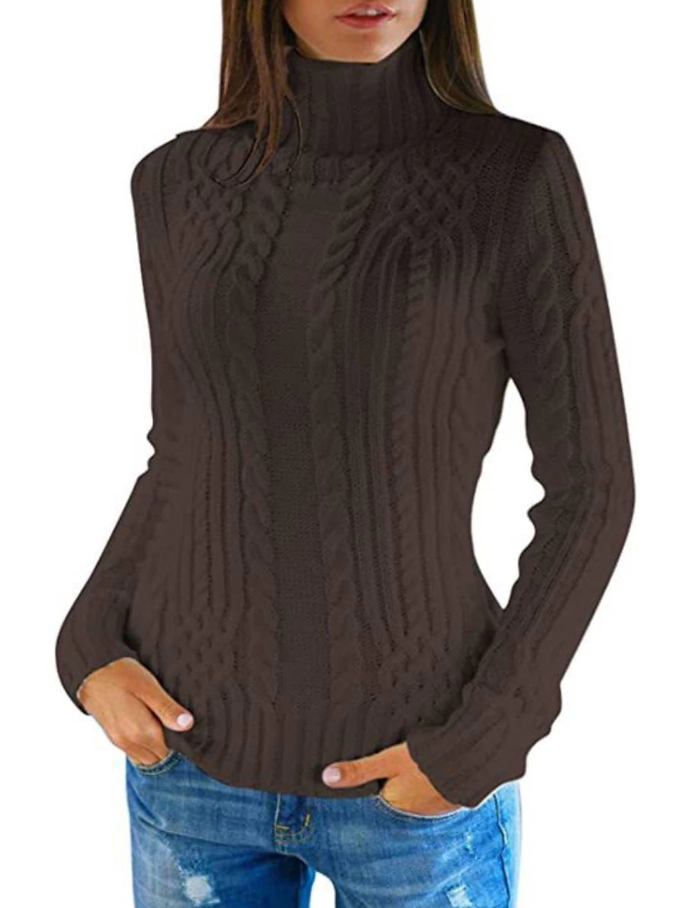 Jersey De Cuello Alto para Mujer | Ideal para Días Fríos