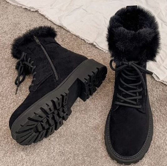 Botas de Nieve con Cierre de Cremallera para Mujer | Ideal para Invierno