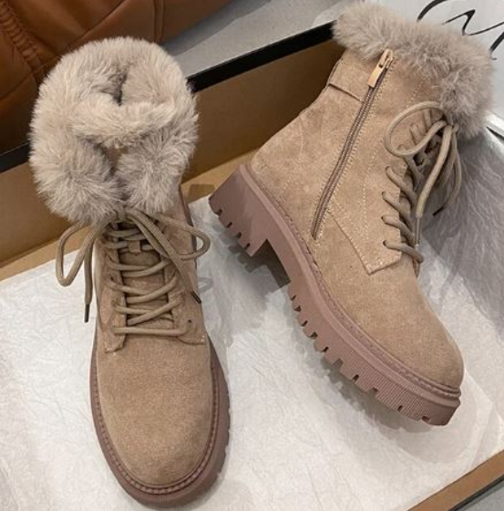 Botas de Nieve con Cierre de Cremallera para Mujer | Ideal para Invierno