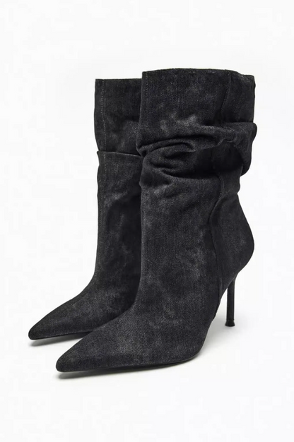 Botas De Tacón Alto para Mujer con Diseño Estructurado | Ideal para Uso Diario