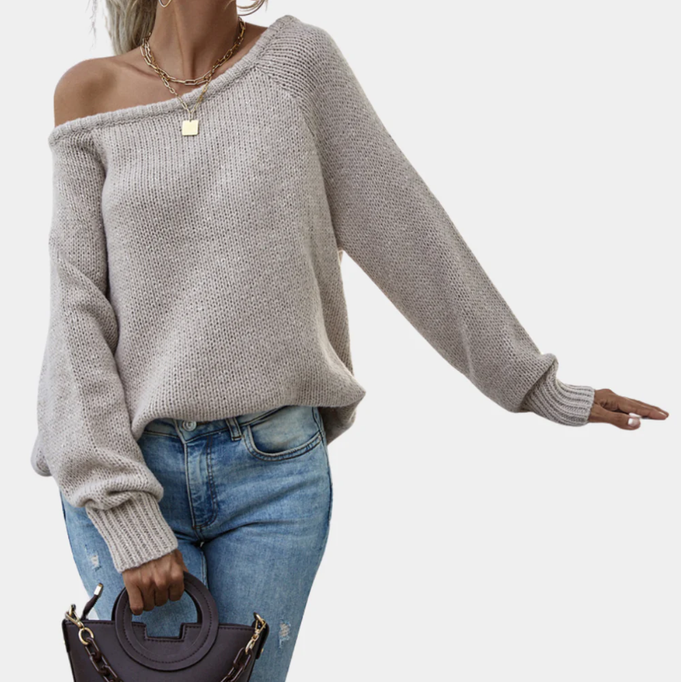 Jersey De Punto De Corte Relajado Para Mujer | Ideal Para Uso Diario