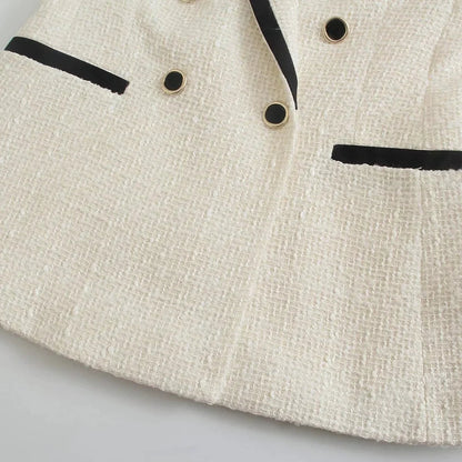 Blazer con Doble Botonadura y Corte Moderno para Mujer | Ideal para Uso Diario y Ocasiones Formales
