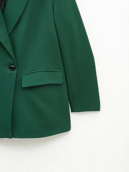 Blazer Con Cierre Cruzado Y Botones Para Mujer | Ideal Para Contextos Profesionales Y Uso Diario