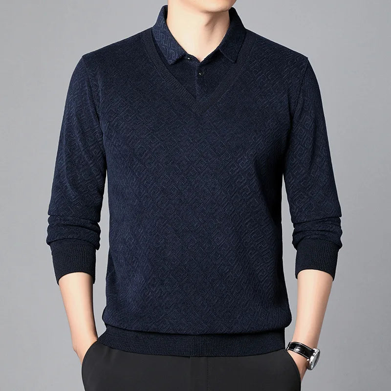 Jersey de Punto con Cuello en V para Hombre | Ideal para Uso Diario y Profesional