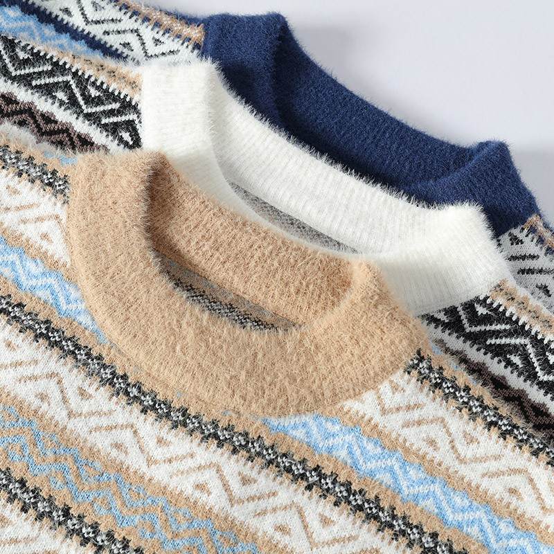 Jersey de Punto con Motivo Clásico para Hombre | Ideal para Uso Diario